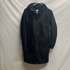 🧥 Columbia Sportswear Long Hooded Jacket – Black – Medium